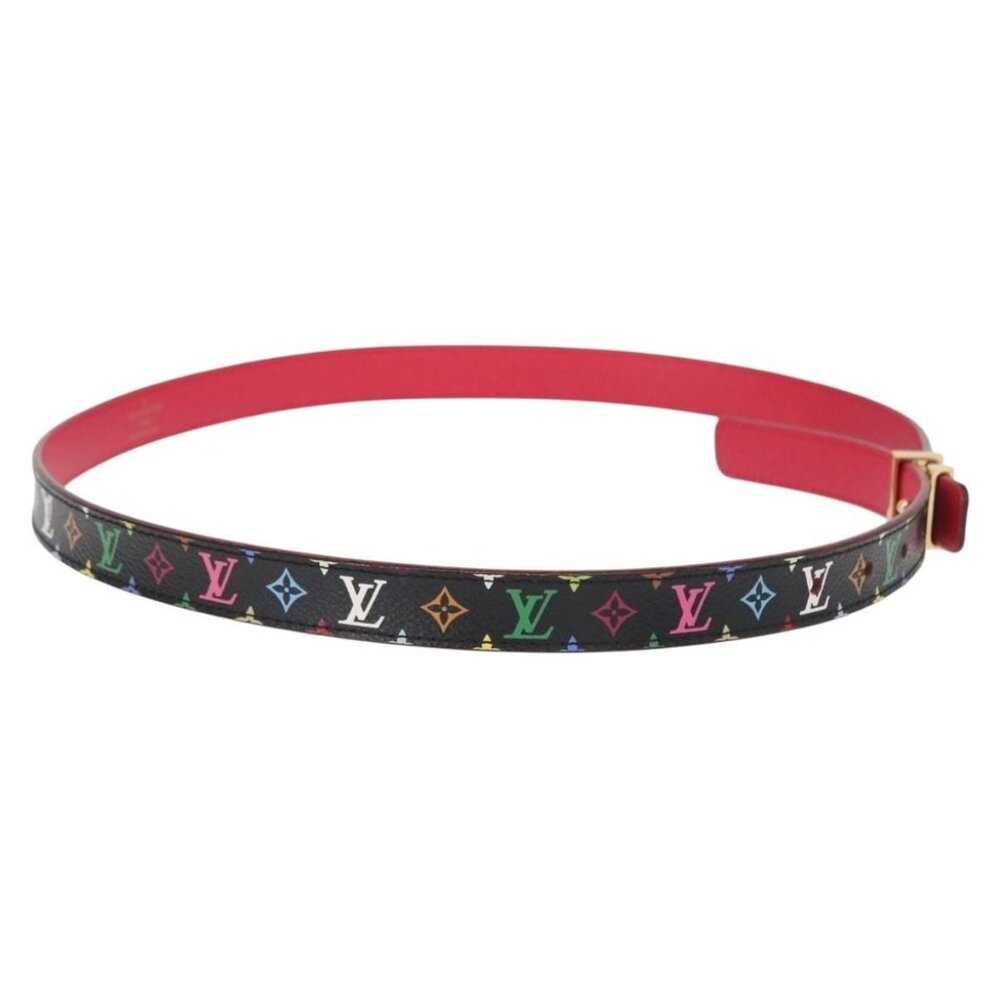 LOUIS VUITTON Multicolor Ceinture Initials Belt Black M9631 LV Auth 156684SAM - Picture 4 of 12